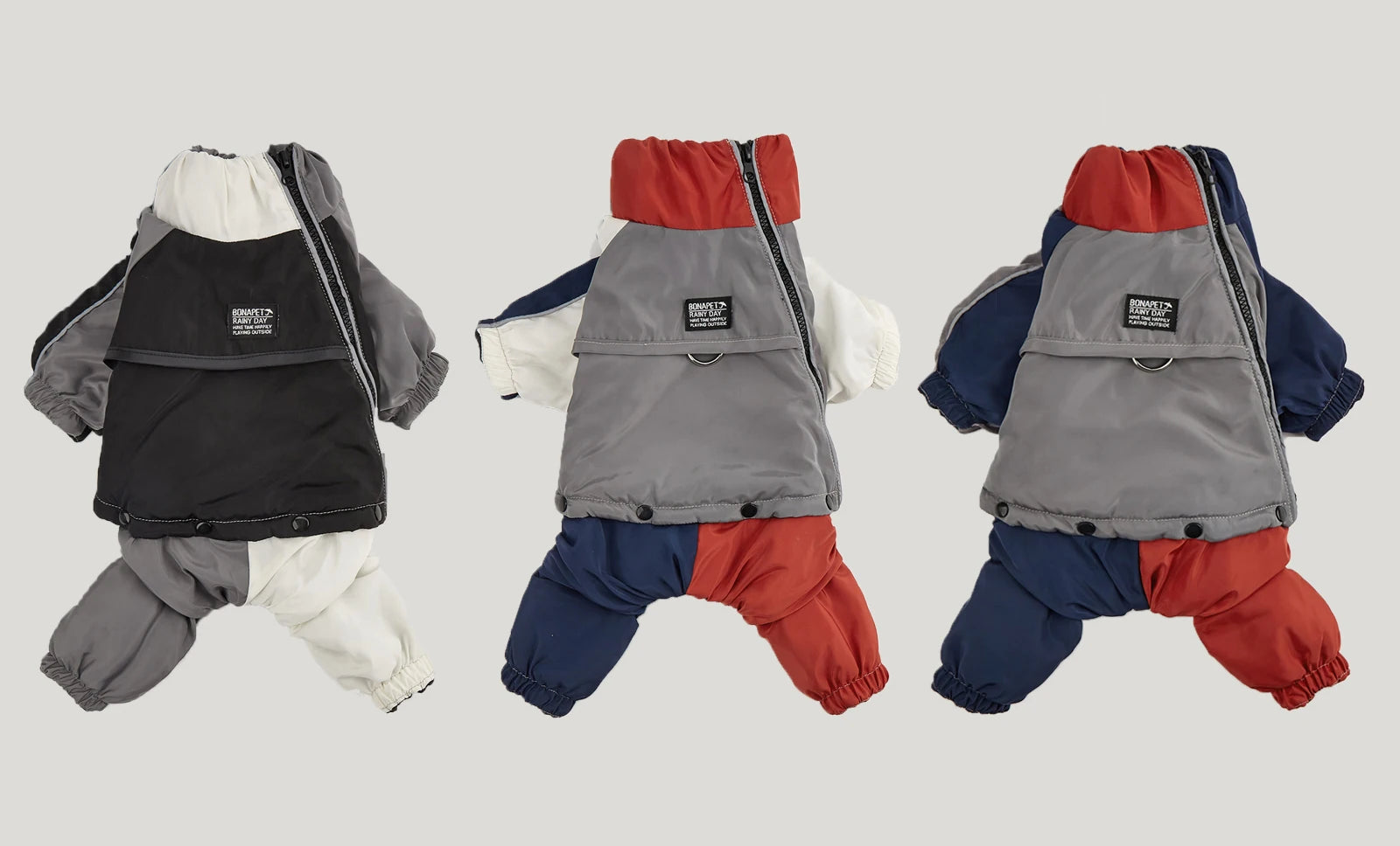 Winter Dog Jacket with Traction Ring – Thick, Windproof & Warm Coat for Medium & Large Dogs