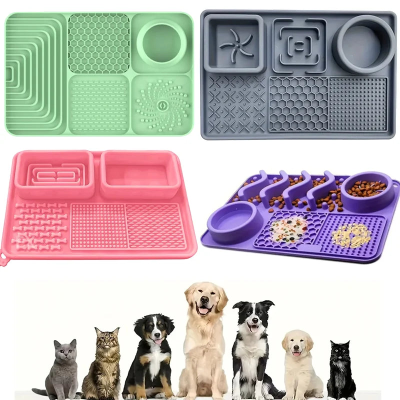 Dog Licking Pad – Slow Feeder & Calming Suction Mat for Dogs and Cats