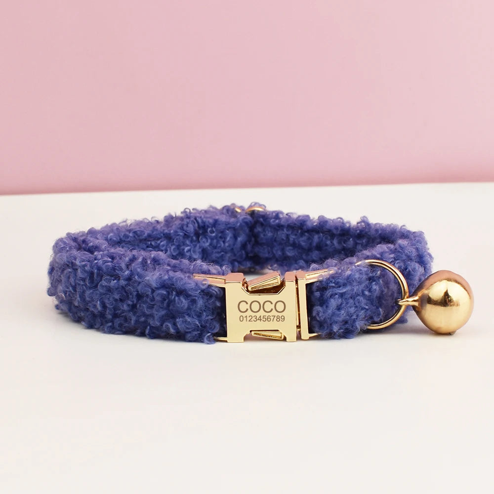 Teddy Personalized Cat Dog Collar, Leash & Harness Set