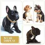Diamond Cuban Chain Pet Collar – Luxury Gold, Silver & Rose Gold Necklace for Dogs & Cats