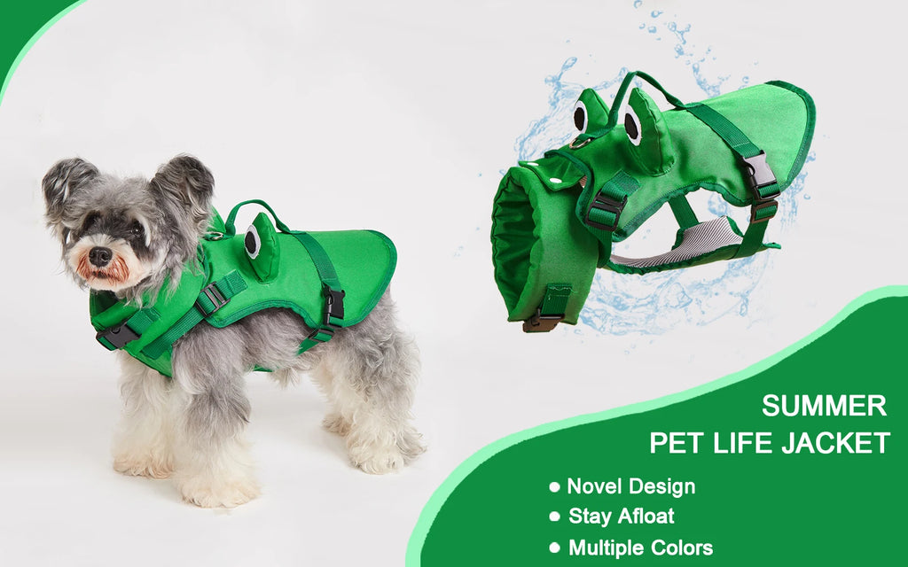 Dog Life Jacket – Adjustable Buoyancy Vest for Swimming, Boating & Surfing