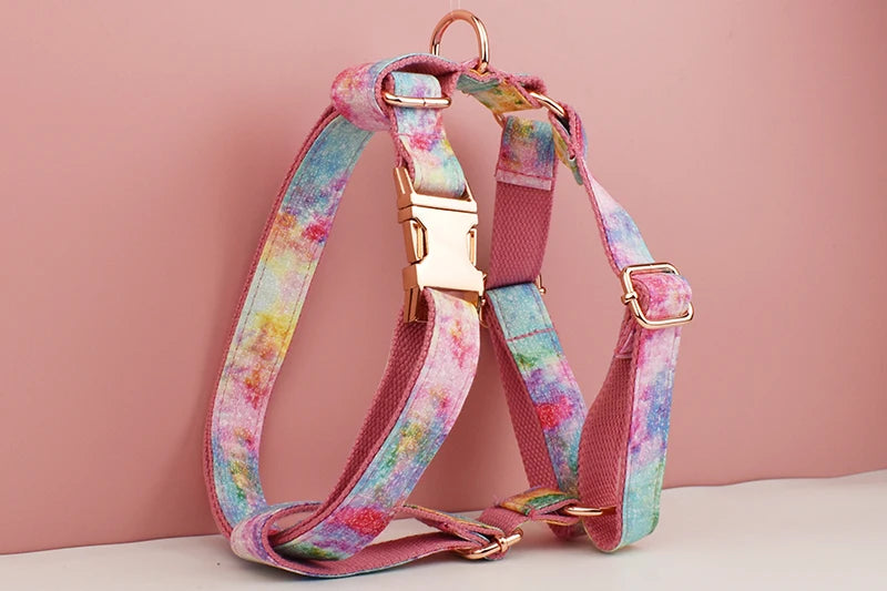 Personalized Dog Collar, Leash & Harness Set