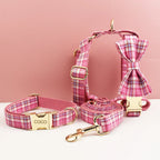Rose Pink Plaid Set