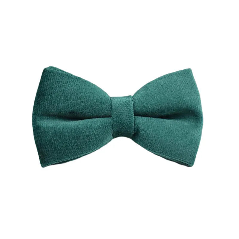 Green Velvet Personalized Dog Collar, Leash & Harness Set