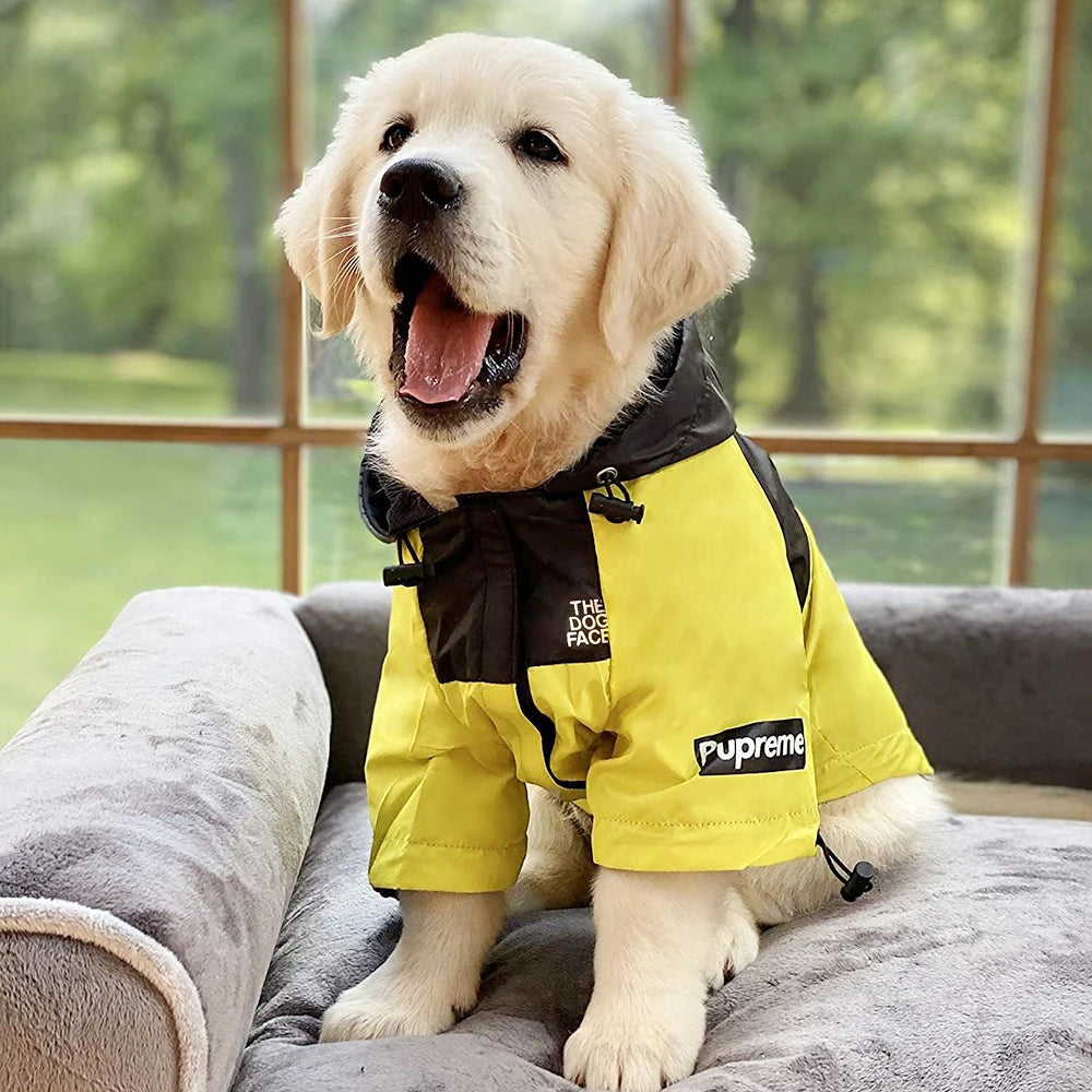 Waterproof Reflective Dog Raincoat – Hooded Outdoor Jacket for All Seasons