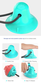 Large Dog Suction Cup Ball Toy – Interactive Slow Feeder & Teeth Cleaning Chew Toy