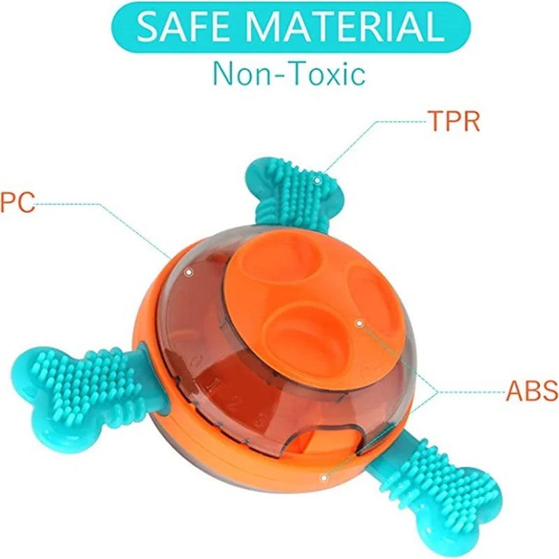 UFO-Shaped Tumbler Toy – Interactive Food Dispenser & Chew Toy for Dogs and Cats