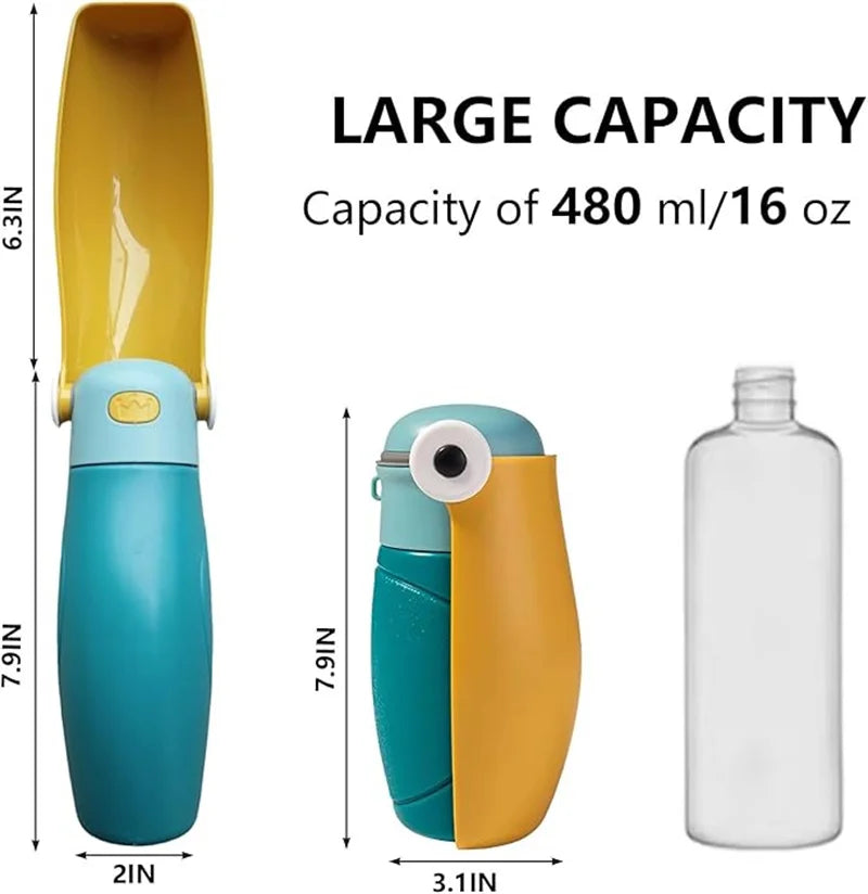 Portable Dog Water Bottle – Leakproof Travel Dispenser for Dogs, Cats