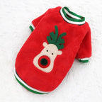 Christmas Dog Hoodie – Warm Winter Pet Costume with Santa & Elk Design