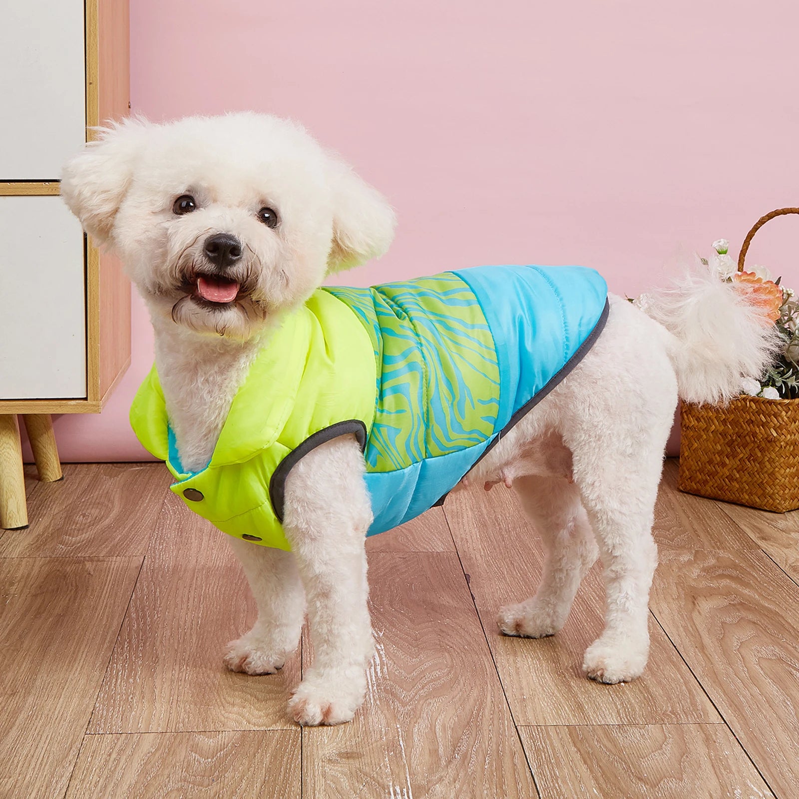 Winter Dog Vest Coat – Windproof Double-Layer Fleece Jacket for Small & Medium Dogs