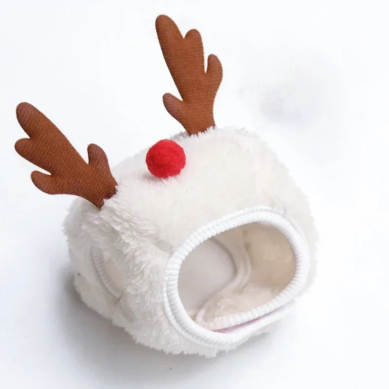 Christmas Pet Hat & Bandana Set – Cute Holiday Costume for Small Dogs & Cats