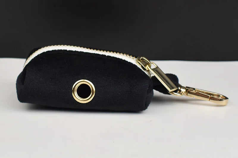 Black Velvet Personalized Dog Collar, Leash & Harness Set