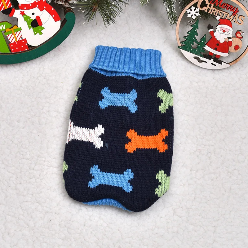 Knitted Winter Dog Sweater – Soft Warm Coat for Small & Medium Dogs