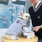College Style Dog Sweater – Warm Winter Vest for Small & Medium Dogs