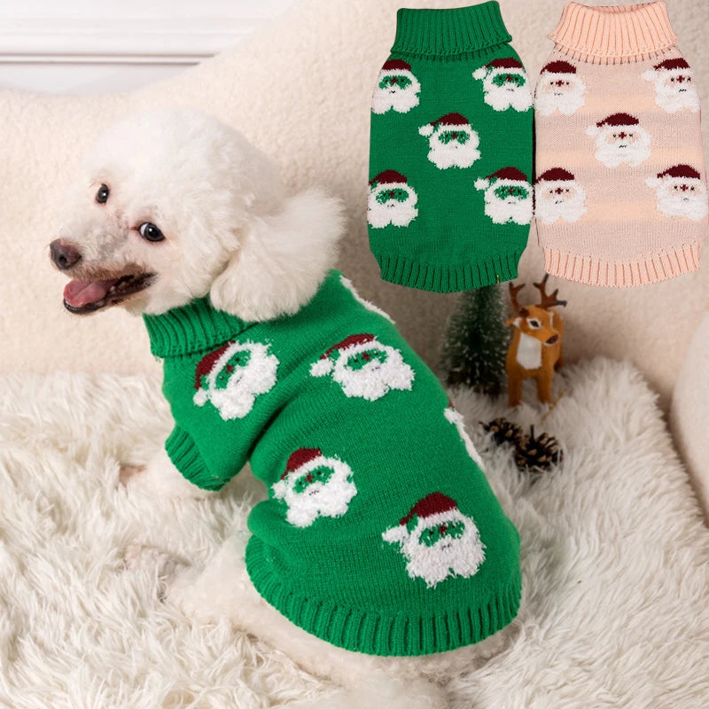 Christmas Dog Sweater – Warm Winter Knitwear for Small & Medium Pets