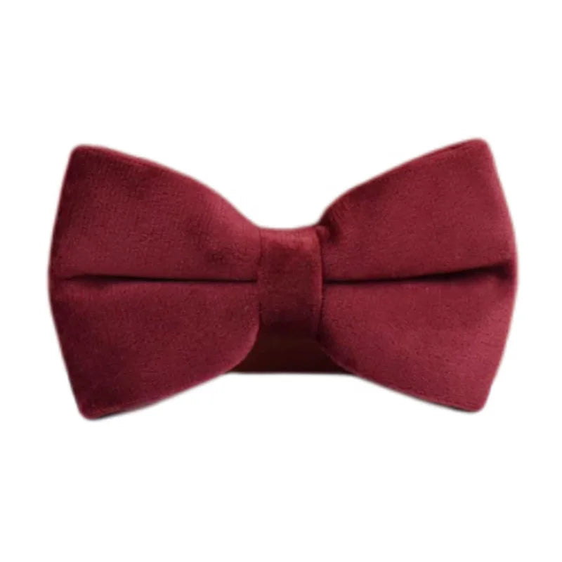 Red Wine Velvet Personalized Dog Collar, Leash & Harness Set