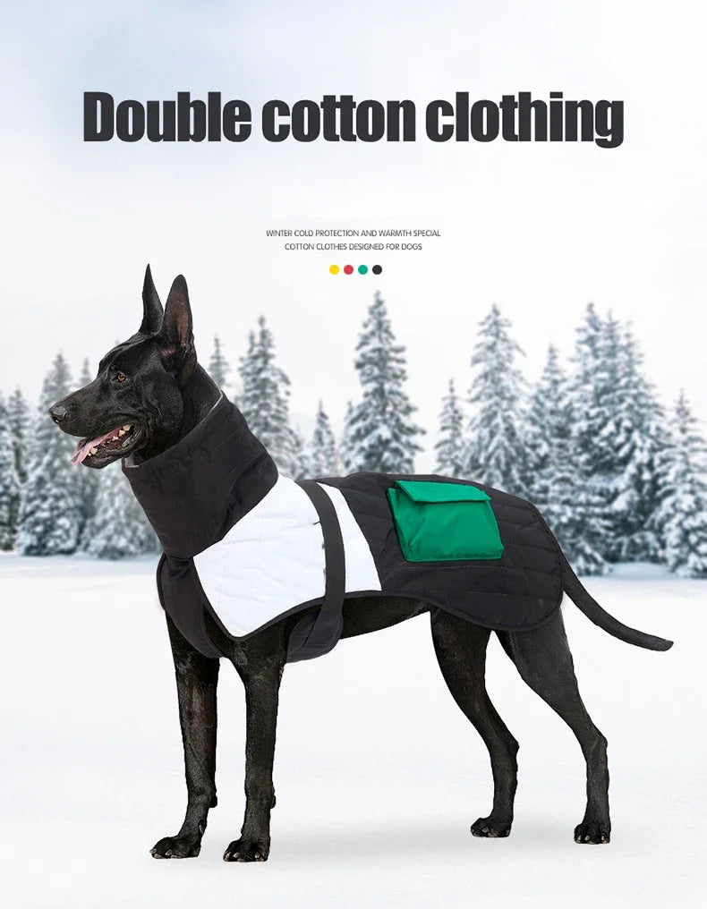 Waterproof Thick Cotton Dog Jacket – Super Warm Winter Coat for All Breeds