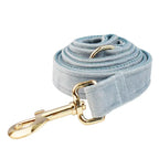 DDPaws  Leash / XS Dusty Blue Velvet Set
