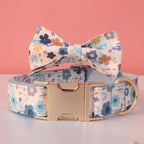 Floral Print Collar Leash Set