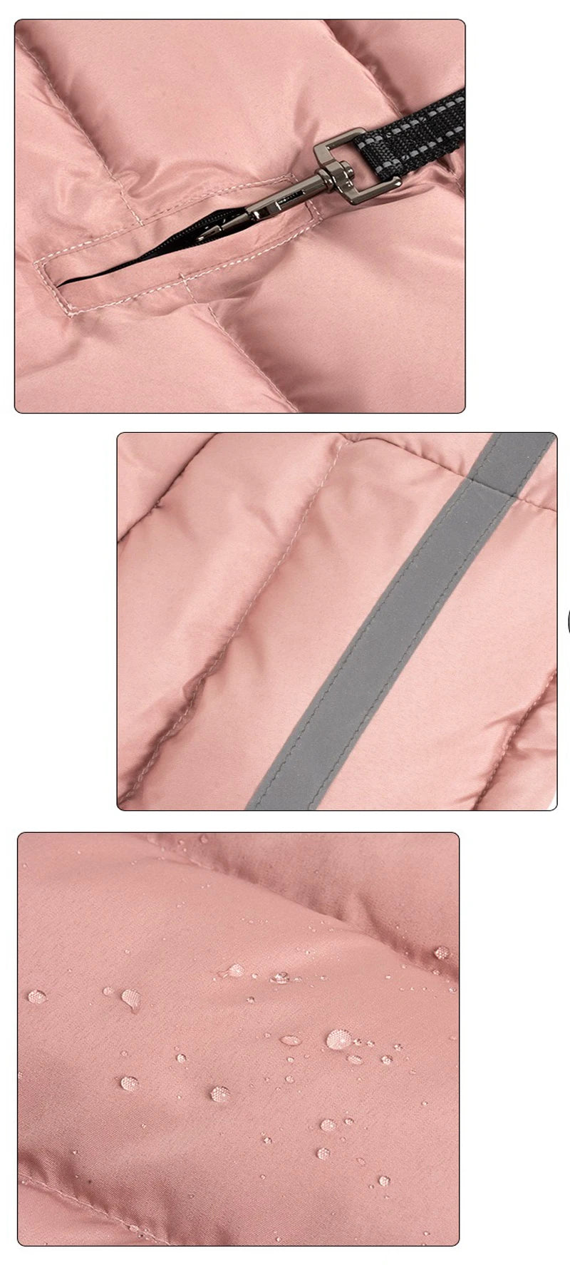 Waterproof Warm Dog Winter Coat – Thick Fleece Down Jacket for Small to Large Pets