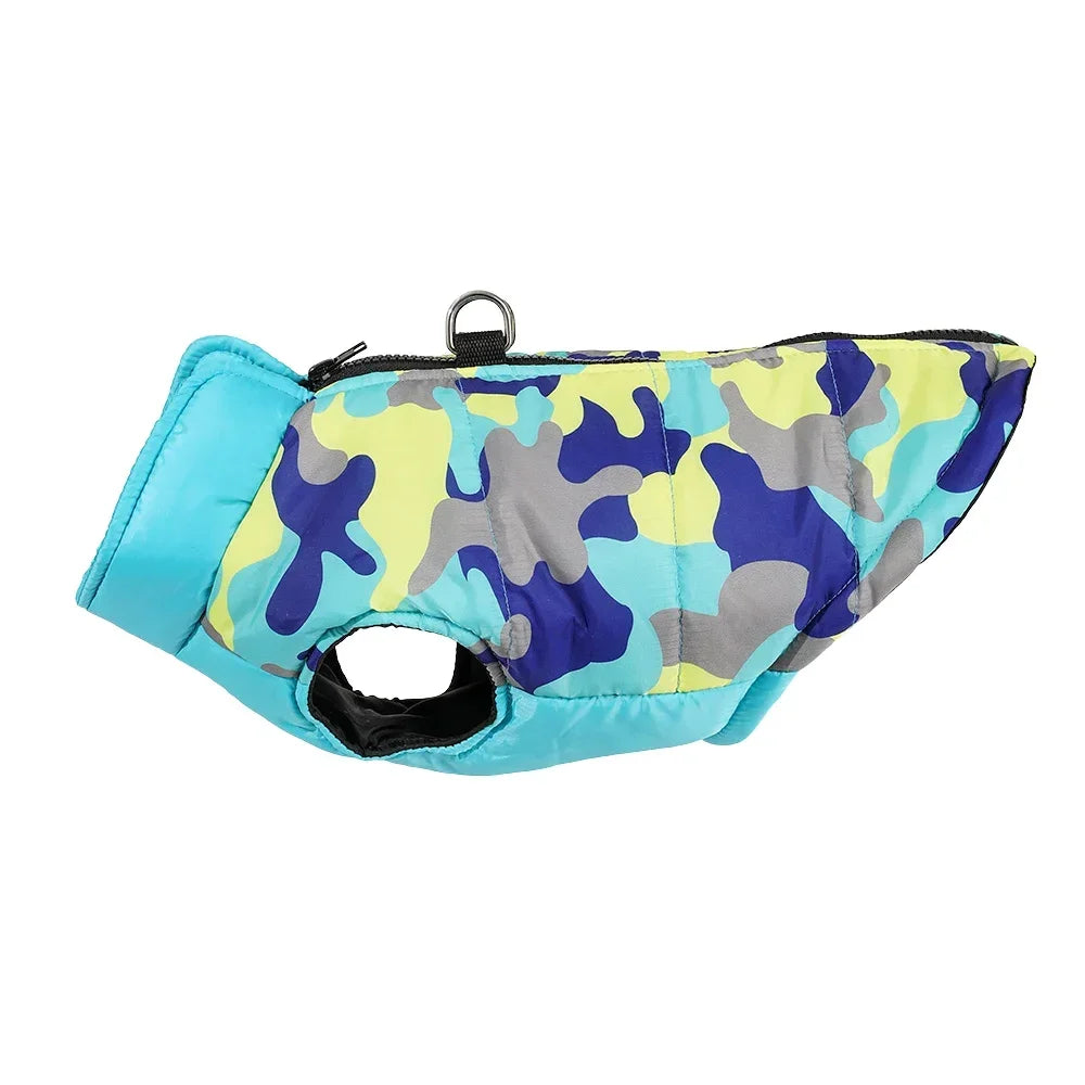 Waterproof Dog Coat – Warm Winter Jacket with D-Ring for Small & Medium Pets