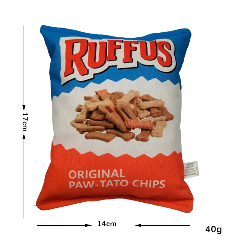 🥔🐶 Funny Crisps Dog Chew Toy