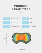 Large Dog Sunglasses – Adjustable Goggles for Medium & Large Dogs