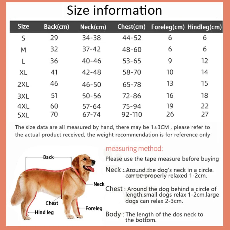 Waterproof Reflective Dog Jumpsuit – Warm Winter Outdoor Coat for All Breeds