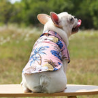 Hawaiian Beach Dog Shirt – Lightweight Summer Pet T-Shirt for Small & Medium Dogs