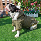 Cool Dog Leather Jacket – Warm Waterproof Winter Coat for Small & Medium Dogs