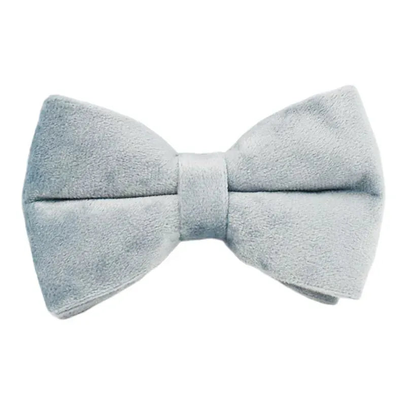 DDPaws  Bowtie / XS Dusty Blue Velvet Set