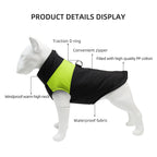 Waterproof Winter Dog Jacket with D-Ring – Windproof Warm Coat for Small to Large Dogs