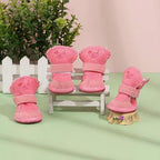 Pet Snow Boots – Soft Cotton Winter Shoes for Small Dogs & Cats