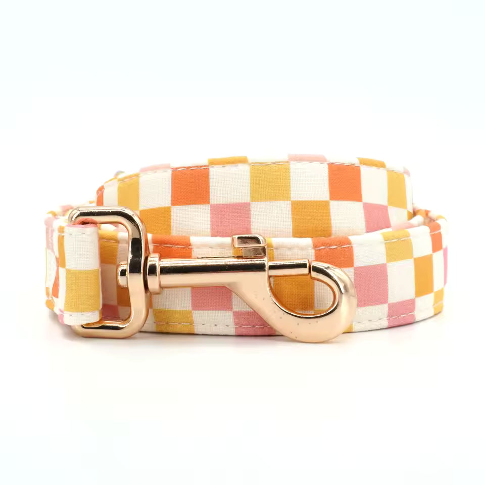 Sunset Picnic Floral Dog Collar and Leash Set