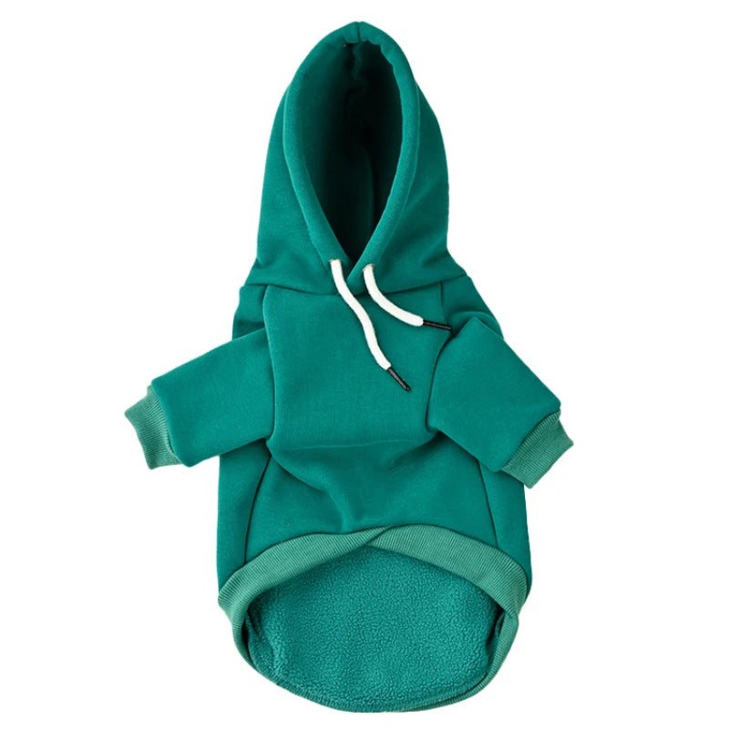 Cotton Fleece Dog Hoodie – Warm Sweatshirt for Small & Medium Dogs