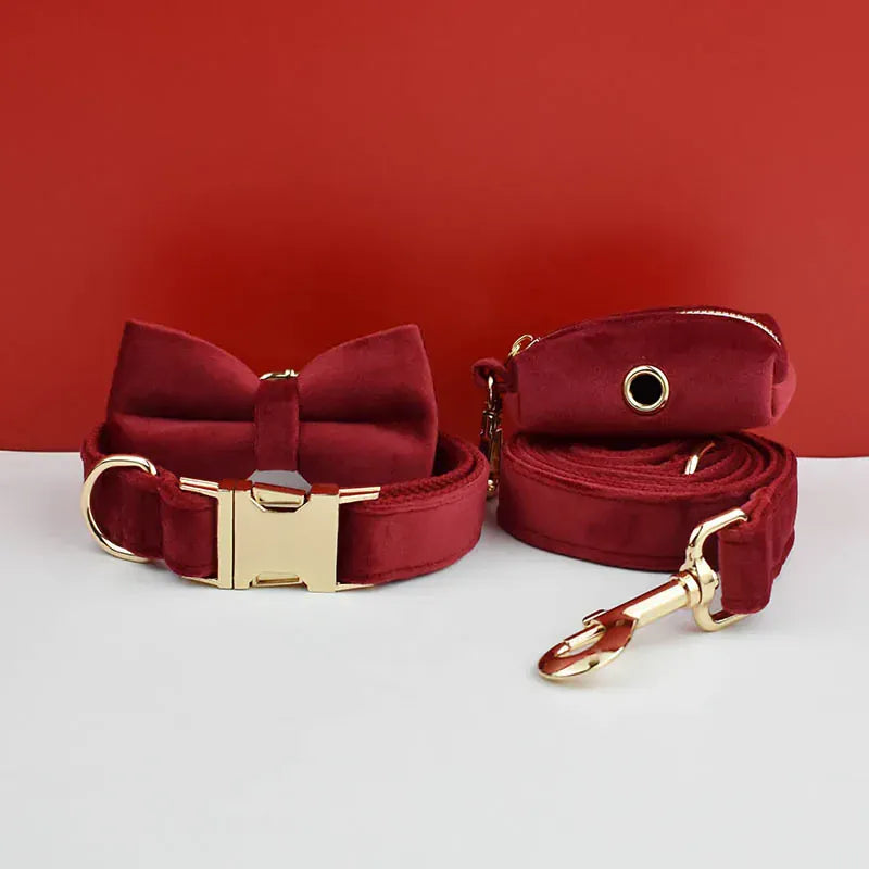 Cherry Red Velvet Set