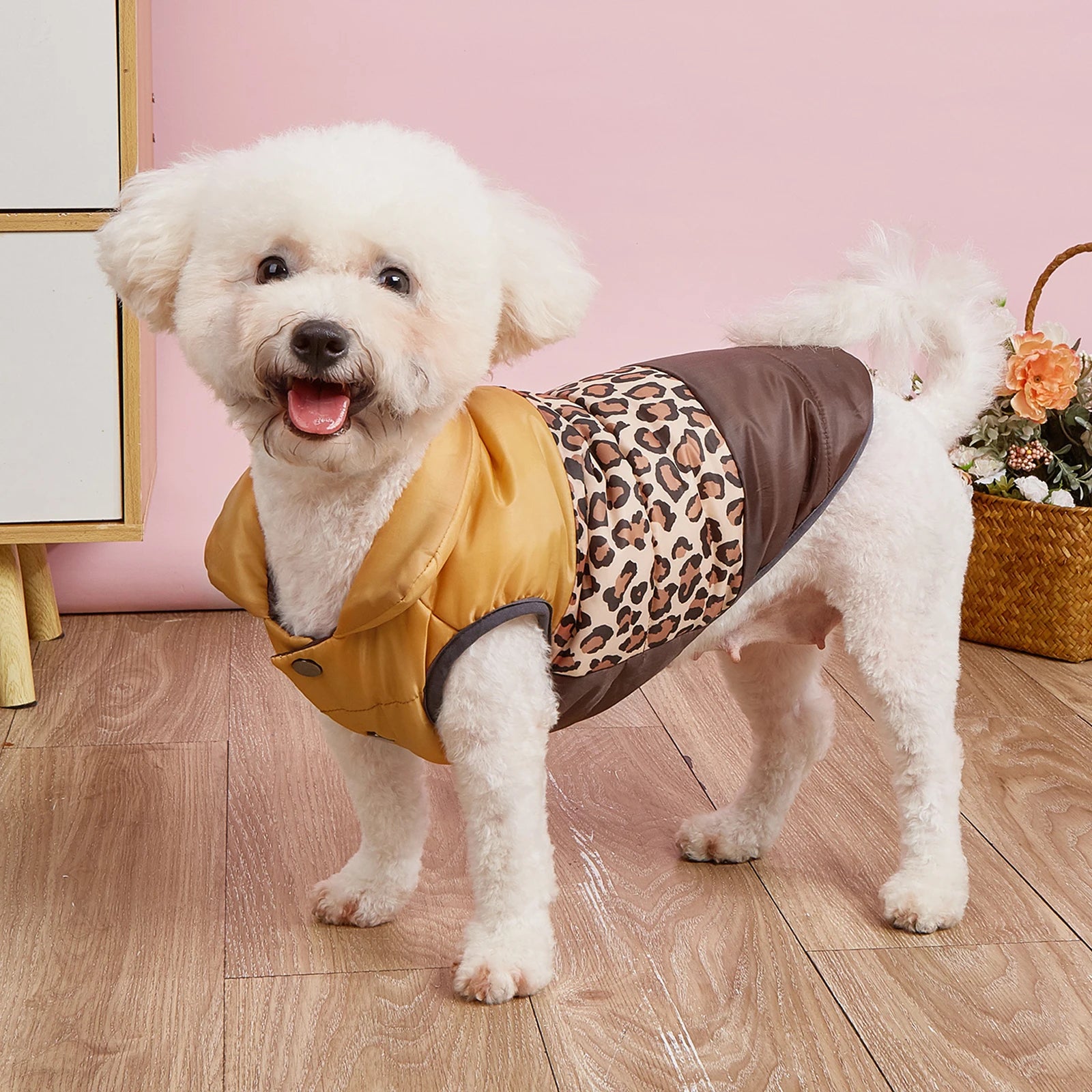 Winter Dog Vest Coat – Windproof Double-Layer Fleece Jacket for Small & Medium Dogs