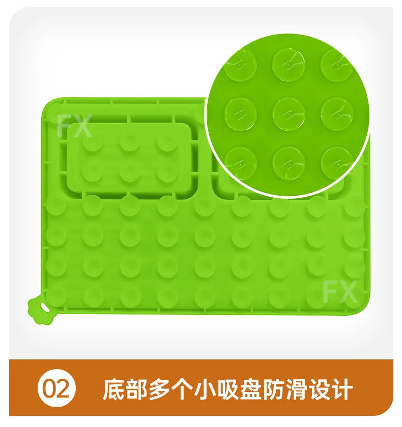 Dog Licking Pad – Slow Feeder & Calming Suction Mat for Dogs and Cats