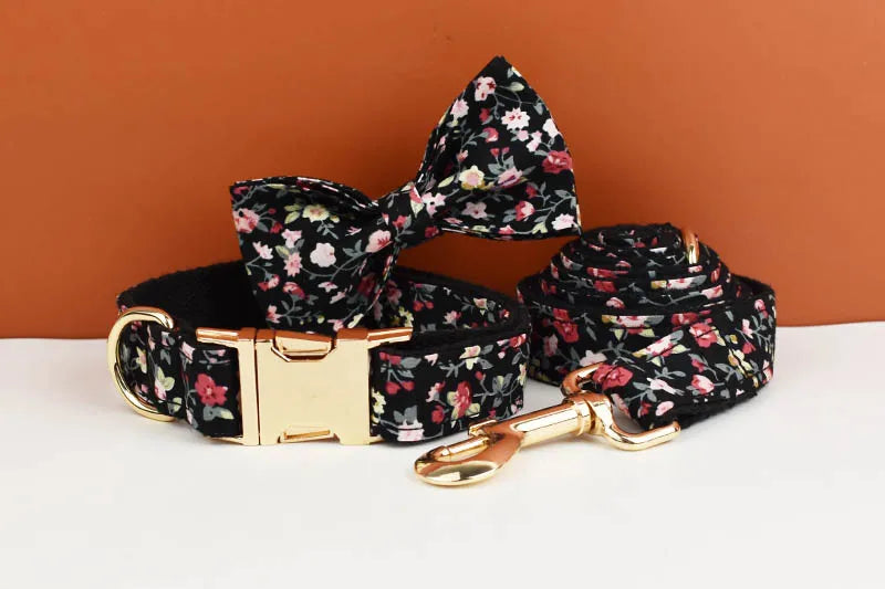 Personalized Dog Collar, Leash & Harness Set