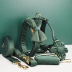 Velvet Personalized Dog Collar, Leash & Harness Set