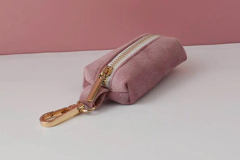 Light Purple Velvet Personalized Dog Collar, Leash & Harness Set