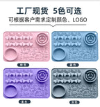 Silicone Dual Slow Feeder Bowl – Anti-Slip Suction Cup Pet Feeding Mat