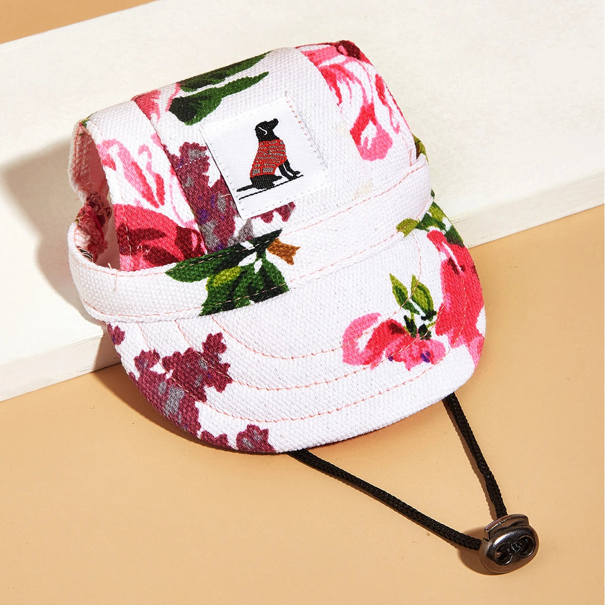 Dog Sun Hat – Adjustable Canvas Baseball Cap for Small & Medium Dogs