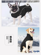 Waterproof Warm Dog Winter Jacket – Reflective Outdoor Cotton Coat for Medium & Large Dogs