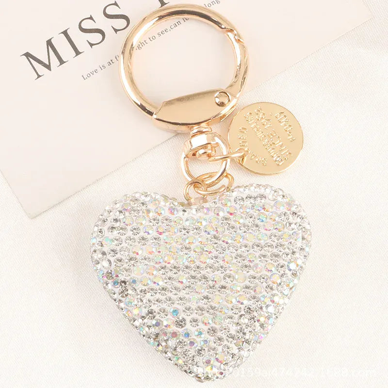 DDPaws  White Rhinestone Heart Dog Collar Charm