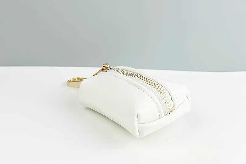 White Leather Personalized Dog Collar, Leash & Harness Set