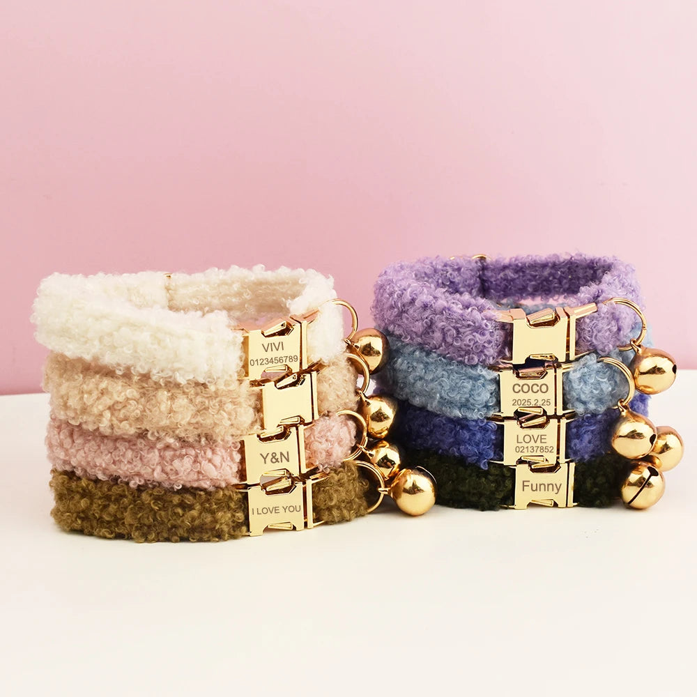 Teddy Personalized Cat Dog Collar, Leash & Harness Set