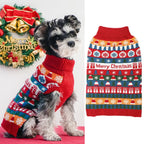 Thick Winter Dog Sweater – Warm Turtleneck Christmas Pullover for Small & Medium Dogs