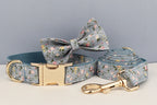 Flower Personalized Dog Collar, Leash & Harness Set