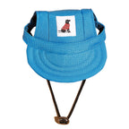 Dog Sun Hat – Adjustable Canvas Baseball Cap for Small & Medium Dogs